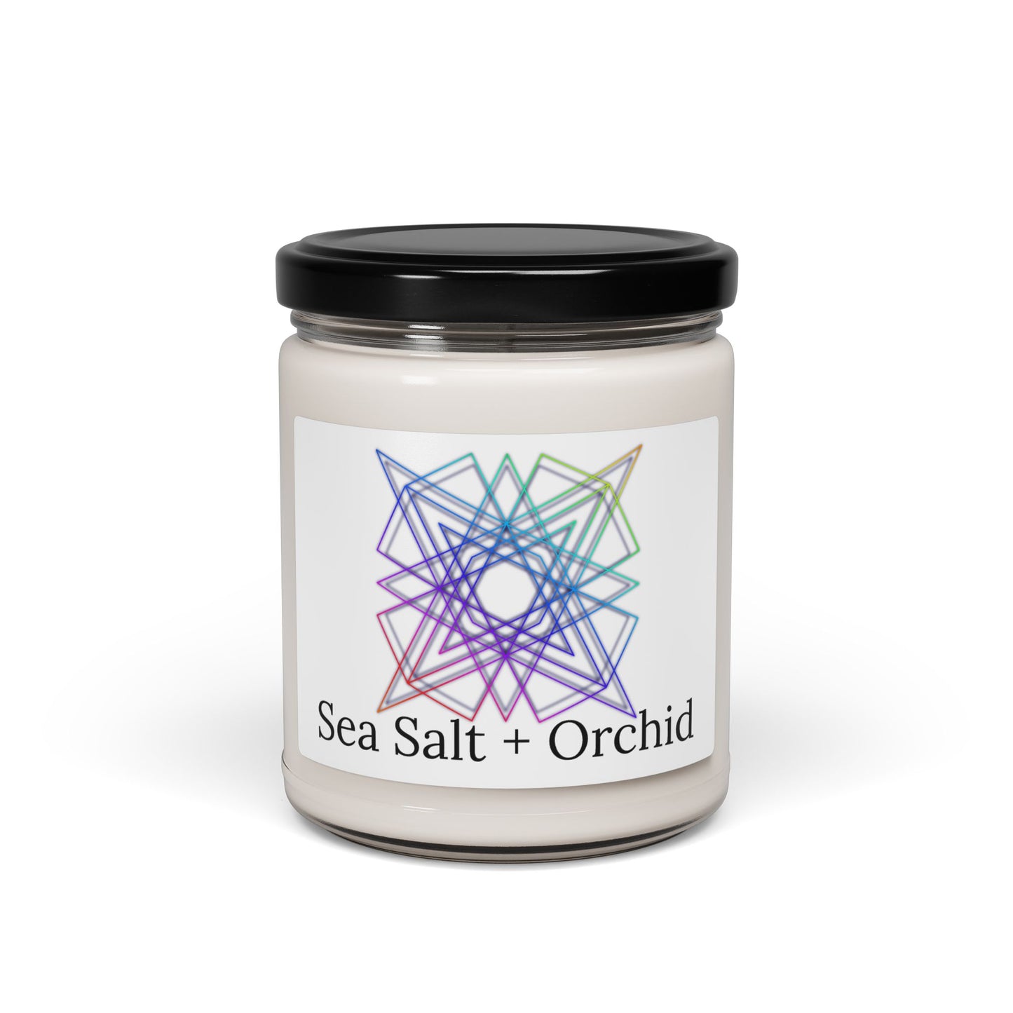 Sea Salt + Orchid Scented Soy Candle - Relaxing Aromatherapy Gift